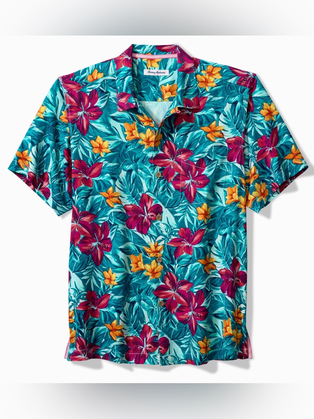Tommy Bahama Silk Lush Tropic Relaxed Camp Shirt Hawaiian Button Men’s Size 2XLB